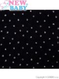 Dětské bavlnené pančucháče 3D New Baby čierne s bodkami Čierna 152 (11-12r)