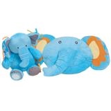 Hracia deka s melódiou PlayTo sloník s hračkou modrá 