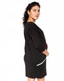 Be MaaMaa Těhotenská šaty Bibi - čierne  - L