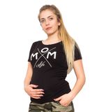 Be MaaMaa Tehotenské triko - Mom Live - čierna, vel. S