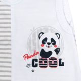 Dojčenské dupačky New Baby Panda sivá 62 (3-6m)