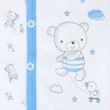 Dojčenské celorozopínacie body New Baby Bears modré modrá 50