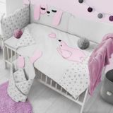 6-dielne posteľné obliečky Belisima Lovely Puppy 100/135 ružové ružová 