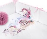 6-dielne posteľné obliečky Belisima Unicorn 100/135 ružová 