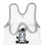 Dojčenské bavlnené dupačky New Baby Zebra exclusive biela 74 (6-9m)