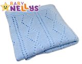 Háčkovaná dečka Baby Nellys ® - modrá