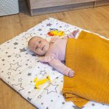 Bambusová pletená deka NEW BABY 100x80 cm horčicová Žltá 