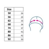 Dievčenská čiapočka turban New Baby For Girls stripes ružová 80 (9-12m)