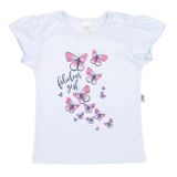 Dojčenské tričko so sukienkou New Baby Butterflies modrá 74 (6-9m)