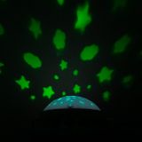 Kolotoč nad postieľku so svetelným projektorom Baby Mix mätový zelená 