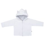 Luxusný detský zimný kabátik s kapucňou New Baby Snowy collection biela 56 (0-3m)