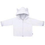 Luxusný detský zimný kabátik s kapucňou New Baby Snowy collection biela 68 (4-6m)