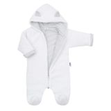 Luxusný detský zimný overal New Baby Snowy collection biela 56 (0-3m)