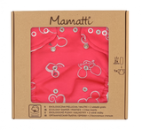 Mamatti Látková plienka EKO sada - nohavičky + 2 x plienka, Myška, veľ. 5 -14 kg, červená