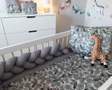 Baby Nellys Mantinel pletený vrkoč Vafel, Žirafa