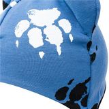 Dojčenská bavlnená čiapka s uškami New Baby  labka modrá 56 (0-3m)