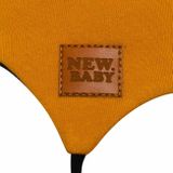 Dojčenská bavlnená čiapka s uškami New Baby Favorite hnedá 68 (4-6m)
