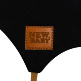 Dojčenská bavlnená čiapka s uškami New Baby Favorite čierna Čierna 56 (0-3m)