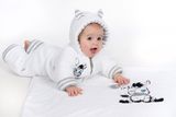 Luxusná detská zimná deka New Baby Zebra 110x90 cm biela 