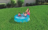 Detský bazén s nafukovacím okrajom a sprchou Bestway modrá 