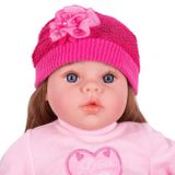 Slovensky hovoriaca a spievajúca detská bábika PlayTo Tina 46 cm ružová 