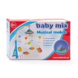 Kolotoč nad postieľku s projektorom a ovládačom Baby Mix modrý multicolor 