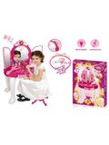 Detský toaletný stolík so stoličkou Baby Mix Amanda ružová 