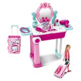 Detský toaletný stolík v kufríku 2v1 Baby Mix ružová 