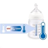 Dojčenská fľaša NUK First Choice Temperature Control 150 ml blue modrá 