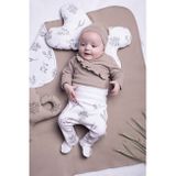 Dojčenské bavlnené polodupačky Nicol Ella biele béžová 68 (4-6m)