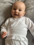 2-dielna dojčenská súprava New Baby Stripes bílá biela 80 (9-12m)