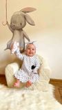 Dojčenské bavlnené šatôčky s čelenkou New Baby Teresa biela 74 (6-9m)