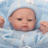 Luxusná detská bábika-bábätko chlapček Berbesa Charlie 28cm modrá 