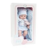 Luxusná detská bábika-bábätko chlapček Berbesa Alex 28cm modrá 