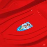 Detský sánkovací klzák Mušľa Baby Mix PREMIUM KOMFORT 80 cm červený Červená 