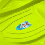 Detský sánkovací klzák Mušľa Baby Mix PREMIUM KOMFORT 80 cm zelený zelená 