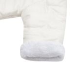 Zimná dojčenská kombinéza s kapucňou s uškami New Baby Pumi cream béžová 62 (3-6m)