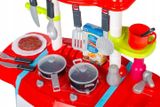 Wanyida Toys Detská kuchynka s príslušenstvom - červená/modrá