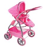 Multifunkčný kočík pre bábiky Baby Mix Jasmínka svetlo ružový ružová 