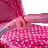 Multifunkčný kočík pre bábiky Baby Mix Jasmínka svetlo ružový ružová 