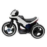Detská elektrická motorka Baby Mix POLICE biela 