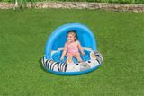 Nafukovací detský bazén so strieškou a nafukovacím dnom Bestway Zebra modrá 