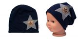 Detská čiapka bavlna, Baby Star, Baby Nellys, granát, veľ. 104/134