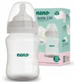 Dojčenská antikoliková fľaštička Neno Bottle, 150 ml - biela