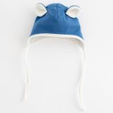Jarná dojčenská čiapočka so šatkou na krk New Baby Sebastian modrá 68 (4-6m)