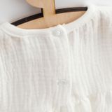 Dojčenské mušelínové šaty New Baby Elizabeth biela 56 (0-3m)
