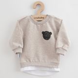 Dojčenská súprava tričko a tepláčky New Baby Brave Bear ABS béžová 56 (0-3m)
