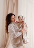 Detská osuška so žinkou a ručníkom Belisima Swaddle biela 