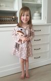 Baby Nellys 2-dielna sada dievčenské bavlnené šaty s čelenkou - Puntík