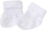 Dojčenské ponožky bavlna, Z&amp;Z, biele, 3-6 m